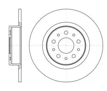 Спирачен диск плътен Ø276mm за ALFA ROMEO 156 (932) от 1997 до 2003