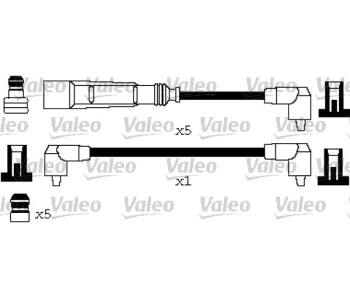 Комплект запалителни кабели VALEO за AUDI 80 (89, 89Q, 8A, B3) от 1986 до 1991