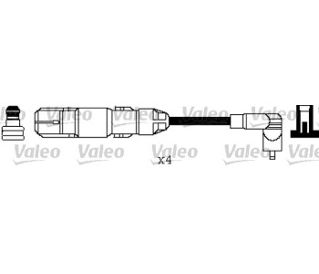 Комплект запалителни кабели VALEO за AUDI A3 (8L1) от 1996 до 2003