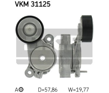 Обтящна ролка, пистов ремък SKF VKM 31125 за VOLKSWAGEN GOLF V Plus (5M1, 521) от 2005 до 2013