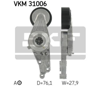 Обтящна ролка, пистов ремък SKF VKM 31006 за AUDI A6 Avant (4F5, C6) от 2005 до 2011
