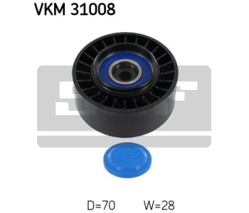 Паразитна/ водеща ролка, пистов ремък SKF VKM 31008 за AUDI A6 Avant (4F5, C6) от 2005 до 2011