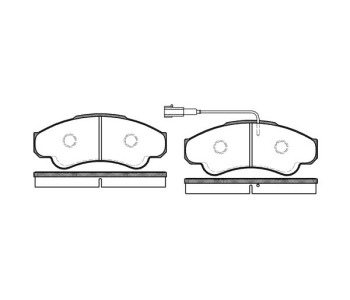 Комплект спирачни накладки ROADHOUSE за FIAT DUCATO (250) товарен от 2006