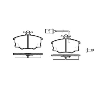 Комплект спирачни накладки ROADHOUSE за ALFA ROMEO 155 (167) от 1992 до 1997