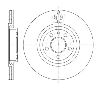 Спирачен диск вентилиран Ø284mm за ALFA ROMEO SPIDER (916S_) от 1994 до 2005