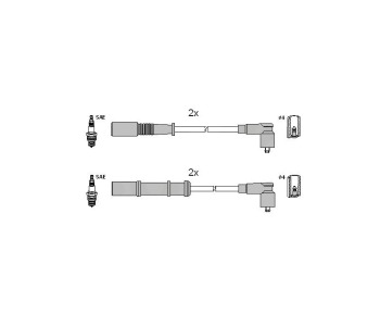 Комплект запалителни кабели STARLINE за FIAT LINEA (323) от 2007