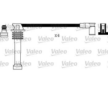 Комплект запалителни кабели VALEO за FORD FOCUS III от 2010 до 2018