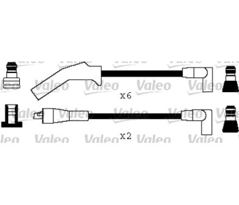 Комплект запалителни кабели VALEO за FORD SCORPIO II (GFR, GGR) от 1994 до 1998
