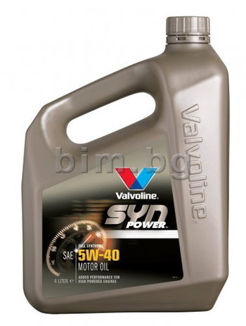 VALVOLINE SYNPOWER SAE 5W40 4L