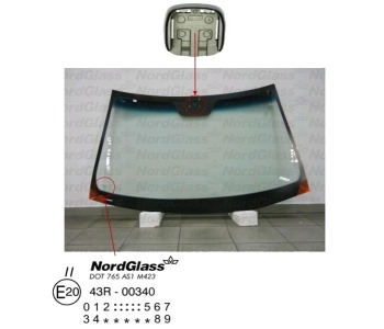 Челно стъкло NordGlass за HYUNDAI SONATA V (NF) от 2005 до 2010