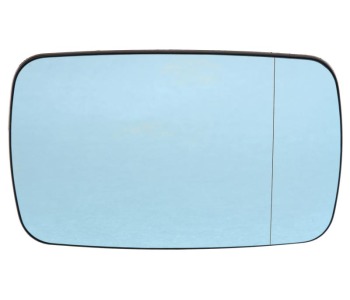 Стъкло за огледало дясно асферично синьо с подгрев за BMW 7 Ser (E65, E66, E67) от 2002 до 2009