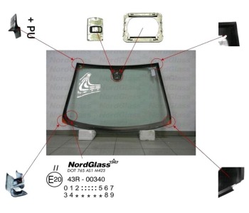 Челно стъкло NordGlass за FIAT CROMA (194) от 2005 до 2011