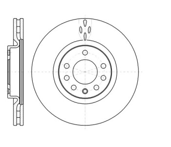 Спирачен диск вентилиран Ø305mm за FIAT CROMA (194) от 2005 до 2011