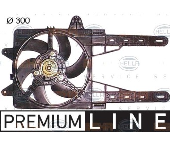 Вентилатор, охлаждане на двигателя HELLA 8EW 351 044-141 за FIAT PUNTO (176) от 1993 до 1999