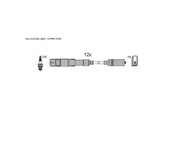 Комплект запалителни кабели STARLINE за CHRYSLER CROSSFIRE от 2003 до 2008