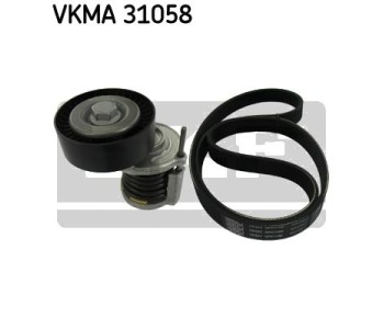 Комплект пистов ремък SKF VKMA 31058 за SKODA ROOMSTER (5J) пътнически от 2006 до 2015