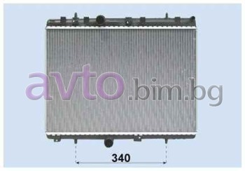 Воден радиатор размер 560/380/26 за CITROEN DS3 от 2009 до 2015
