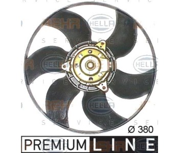 Вентилатор, охлаждане на двигателя HELLA 8EW 009 158-501 за RENAULT CLIO II (BB0/1/2_, CB0/1/2_) от 1998 до 2005