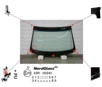 Челно стъкло NordGlass за SEAT LEON (1P1) от 2005 до 2012