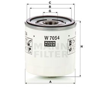 Маслен филтър MANN-FILTER W 7054 за FORD MONDEO V лифтбек от 2014