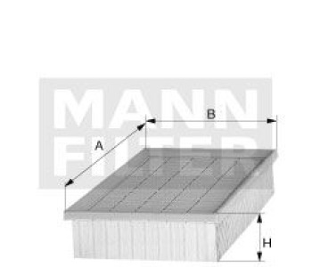 Въздушен филтър MANN-FILTER C 31 028 за FIAT 500X (334) от 2014