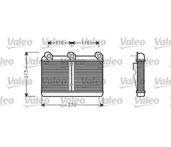 Топлообменник, отопление на вътрешното пространство VALEO 812294 за BMW 5 Ser (E34) от 1987 до 1995