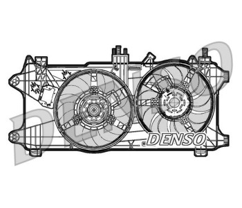 Вентилатор, охлаждане на двигателя DENSO DER09053 за FIAT PUNTO GRANDE (199) от 2005 до 2012