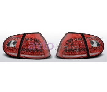 Тунинг стопове червено бели LED HB за VOLKSWAGEN GOLF V (1K1) от 2003 до 2009