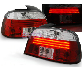 Тунинг стопове червено бели LED до 2000 за BMW 5 Ser (E39) от 1995 до 2003