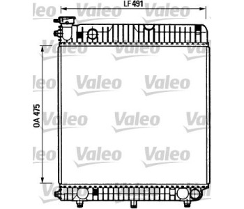 Радиатор, охлаждане на двигателя VALEO 730883 за MERCEDES T1 (W601) пътнически от 1977 до 1996