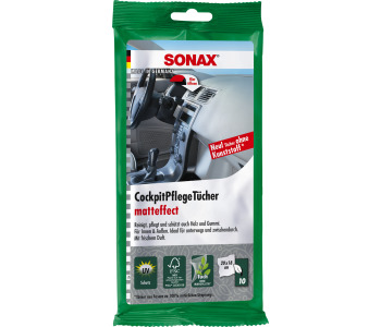 Кърпички за почистване на табло SONAX 04158000 Cockpitcare wipes matt