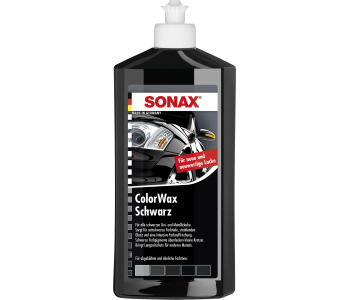 Вакса SONAX 02982000 за черна боя Color Wax Black - 500 мл.
