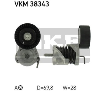 Обтящна ролка, пистов ремък SKF VKM 38343 за BMW 1 Ser (E81) от 2006 до 2012
