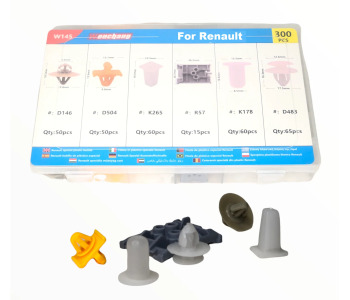 Крепежни елементи и щипки за RENAULT кутия 300 бр. за RENAULT R 9/11  от 1986 до 1990