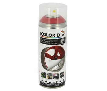 Спрей гумирана боя цвят червен металик 400мл. KOLOR DIP