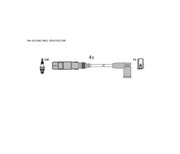 Комплект запалителни кабели STARLINE за AUDI A3 (8P1) от 2008 до 2013