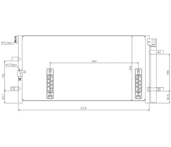 Кондензатор климатизации P.R.C за AUDI A6 Allroad (4GH, 4GJ) от 2012 до 2018