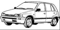 Авточасти за DAIHATSU CHARADE III (G100, G101, G102) от 1987 до 1993
