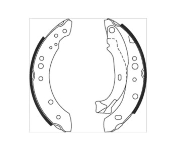 Комплект спирачни челюсти STARLINE за RENAULT THALIA/SYMBOL II (LU1/2_) от 2008 до 2013