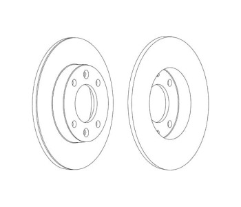 Спирачен диск плътен Ø247mm FERODO за CITROEN DS3 от 2009 до 2015