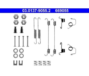 Комплект принадлежности, спирани челюсти ATE за PEUGEOT 205 товарен от 1983 до 1990