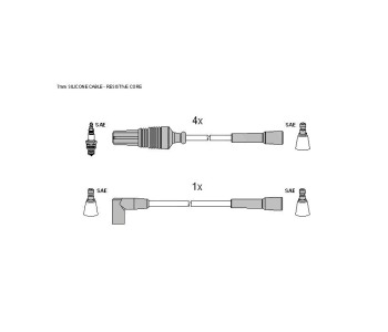 Комплект запалителни кабели STARLINE за CITROEN BX (XB) от 1983 до 1992