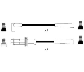 Комплект запалителни кабели NGK за CITROEN C15 комби от 1987 до 2000