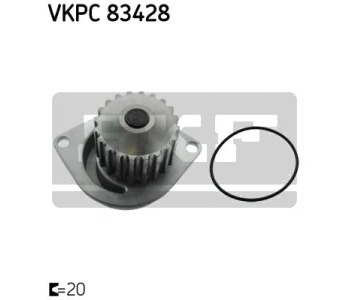 Водна помпа SKF VKPC 83428 за CITROEN C15 (VD) от 1984 до 2005