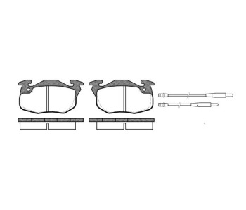 Комплект спирачни накладки ROADHOUSE за PEUGEOT 106 I (1A, 1C) от 1991 до 1996