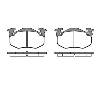 Комплект спирачни накладки ROADHOUSE за PEUGEOT 205 I (741A/C) от 1983 до 1987