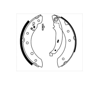 Комплект спирачни челюсти STARLINE за DACIA LOGAN I (LS) седан от 2004 до 2012