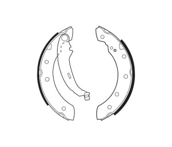 Комплект спирачни челюсти FERODO за RENAULT THALIA/SYMBOL II (LU1/2_) от 2008 до 2013