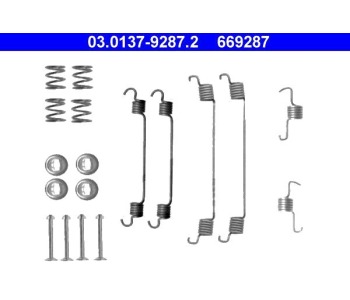 Комплект принадлежности, спирани челюсти ATE за PEUGEOT 107 от 2005 до 2014