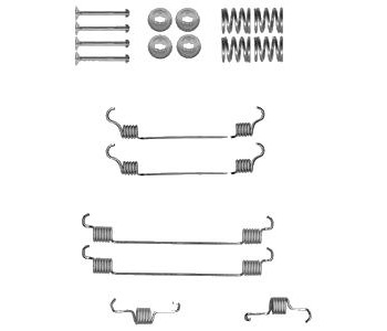 Комплект принадлежности, спирани челюсти DELPHI за TOYOTA AYGO (_B1_) от 2005 до 2014